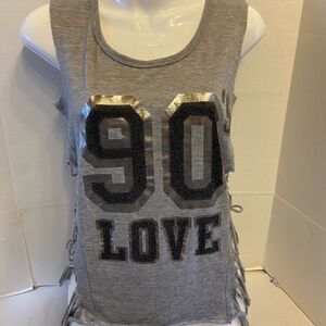 Biker tank top “love 90’s” size m